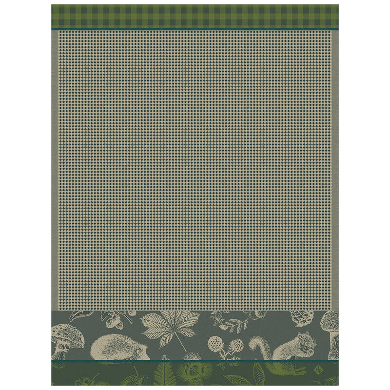 Hand towel Dans les bois Green 60x80 100% cotton, , hi-res image number 0