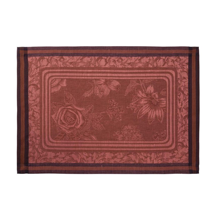 Placemat Romance Red 50x36 100% linen, , hi-res image number 0