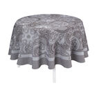 Tablecloth Porcelaine Kaolin Ø210 100% cotton, , hi-res image number 4