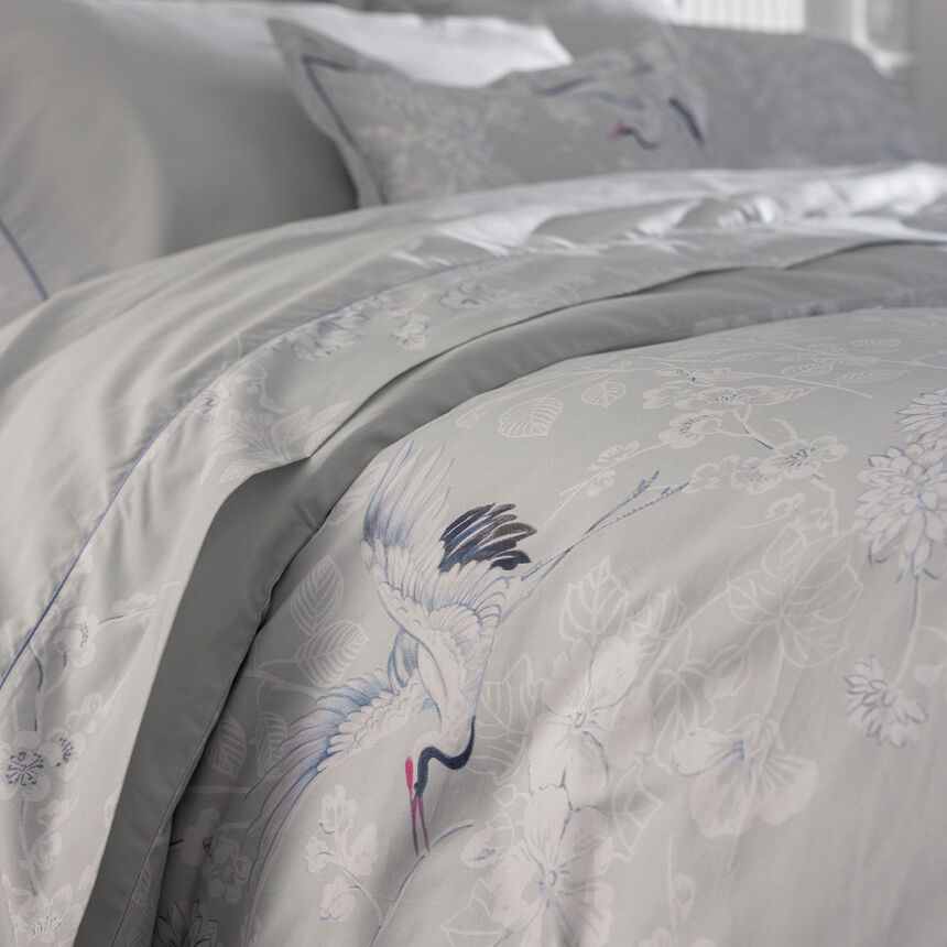 Duvet cover Envol Grey 135X200 100% cotton, , hi-res image number 2