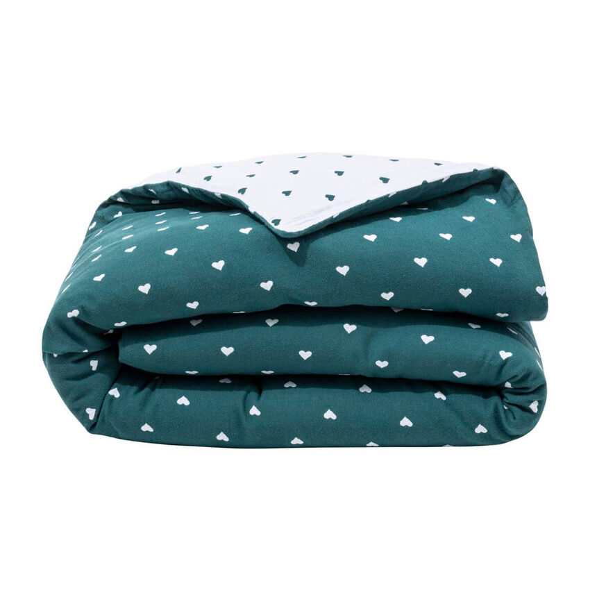 Quilt duvet Vagabonde Green 90X180 100% cotton, , hi-res image number 1