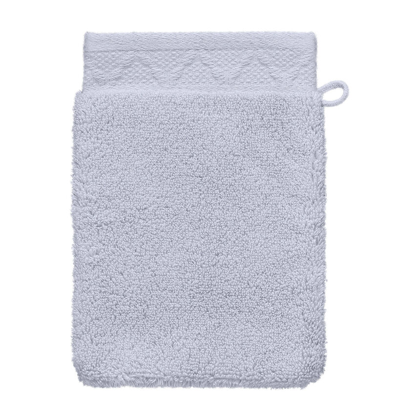Wash mitt Caresse Cloud grey 15x22 100% cotton, , hi-res image number 0