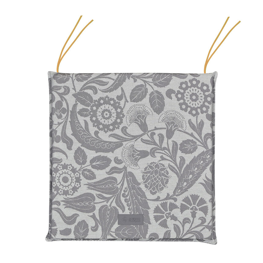 Chair cushion Voyage Iconique Grey 40x40 100% cotton, , hi-res image number 0