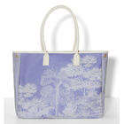 Shoulder bag Paysage Blue  100% cotton, acrylic coating. Garnish: Cattle leather, , hi-res image number 2