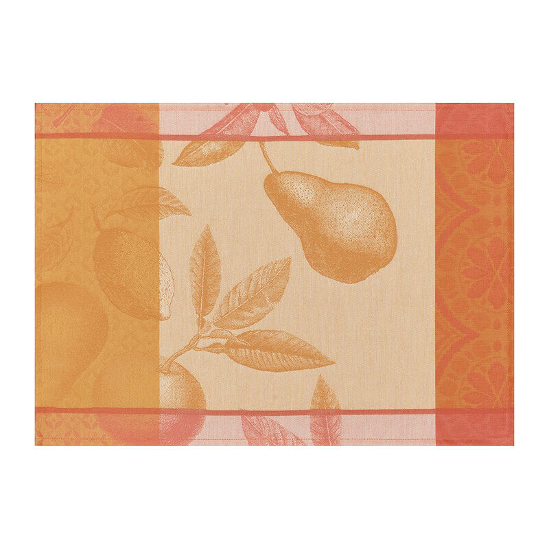 Coated placemat Arri&egrave;re-pays Coated Orange 50x36 100% cotton, , hi-res image number 1