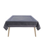 Tablecloth Club Blue 150x150 89% cotton / 11% linen, , hi-res image number 2