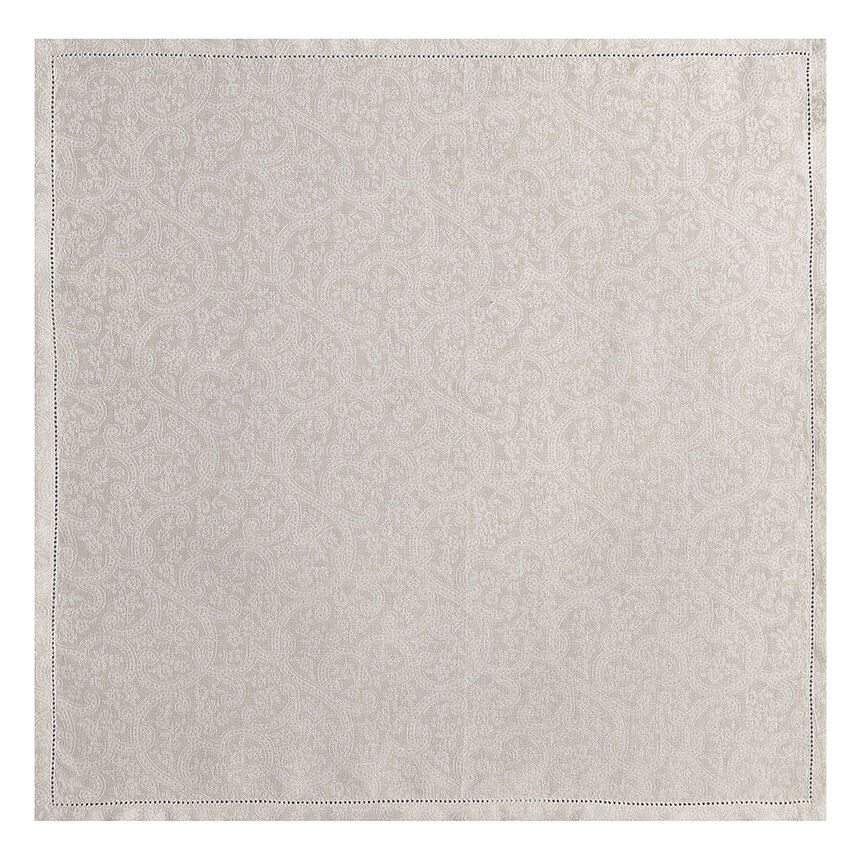 Napkin Portofino Fiori Beige 58x58 100% linen, , hi-res image number 0
