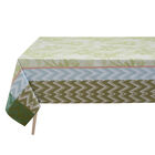 Coated tablecloth La Vie en Vosges Coated Green 175x175 100% cotton, , hi-res image number 1