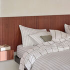Fitted sheets Savile row Beige 100X200X35 100% cotton, , hi-res image number 0