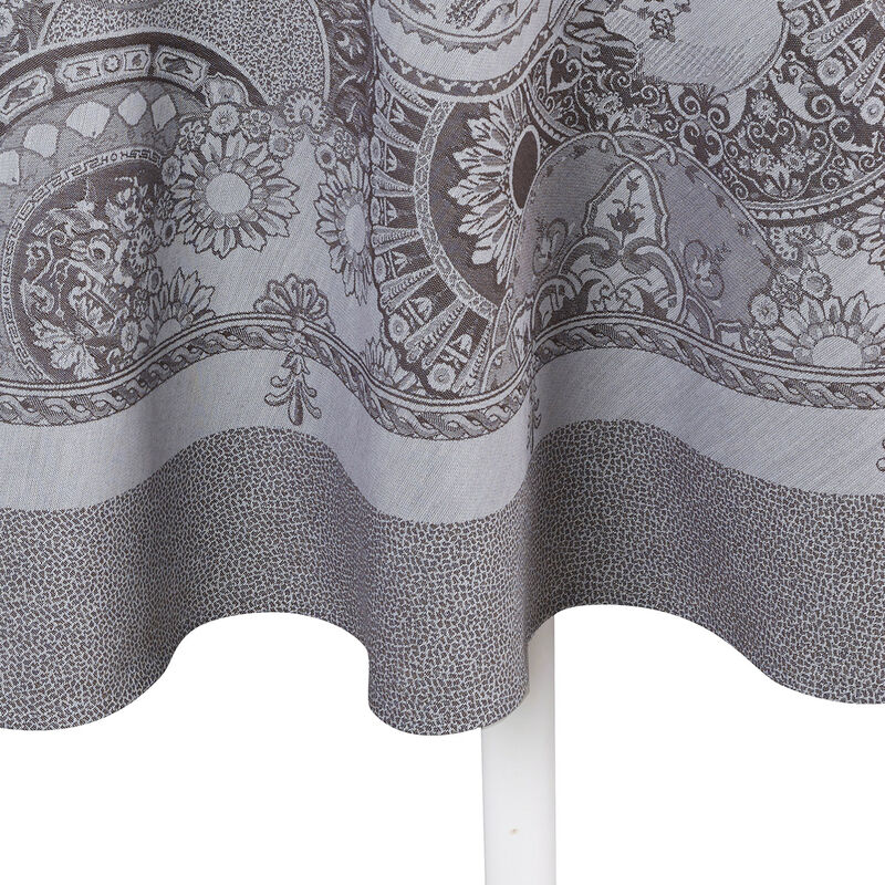 Tablecloth Porcelaine Kaolin Ø210 100% cotton, , hi-res image number 7