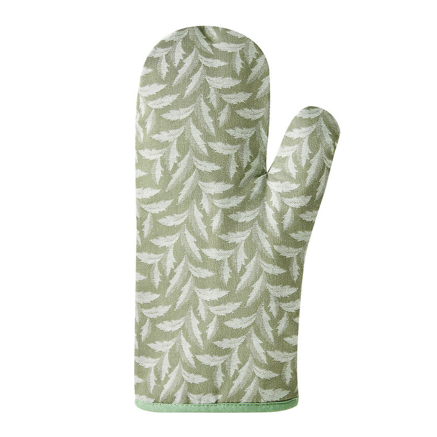 Oven gauntlet Jos&eacute;phine Green 15x33 100% cotton, , hi-res image number 1