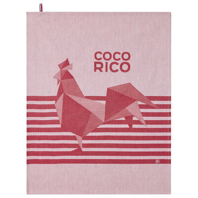 Tea towel Coco-Rico Élysée Cotton,  Tea towel Coco-Rico Élysée Cotton