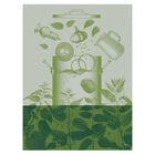 Tea towel Veloutés d'orties Green 60x80 90% Cotton, 10% Lyocell, , hi-res image number 1