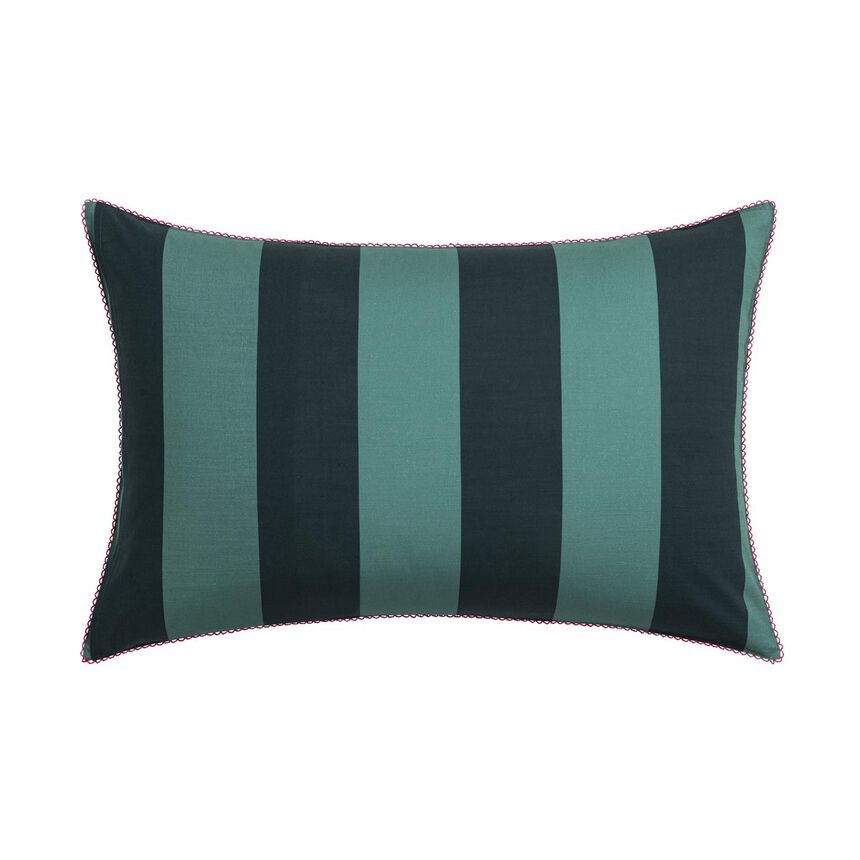 Pillowcase Vagabonde Green 40X80 100% cotton, , hi-res image number 3