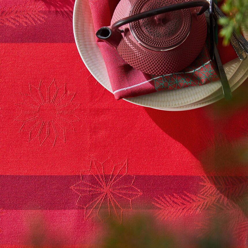 Small square Hiver en Ecosse Kilt 120x120 100% cotton, , hi-res image number 1