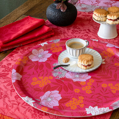 Tray Cottage Pink &Oslash;49 100% Wood