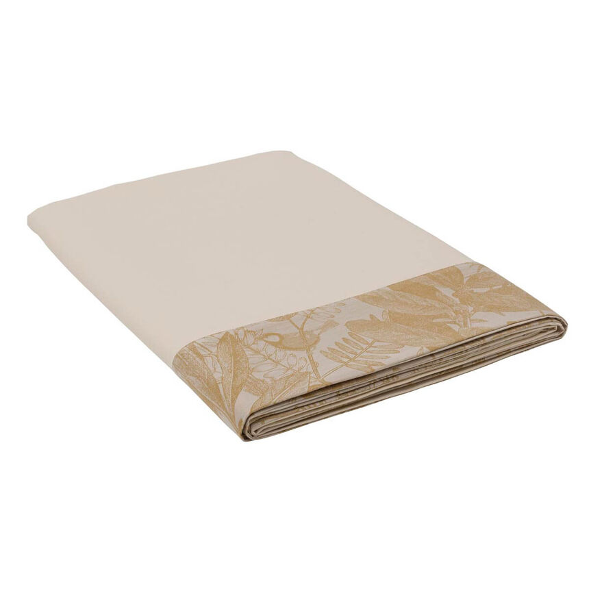 Flat sheets Bois Dormant Beige 240X300 100% cotton, , hi-res image number 0