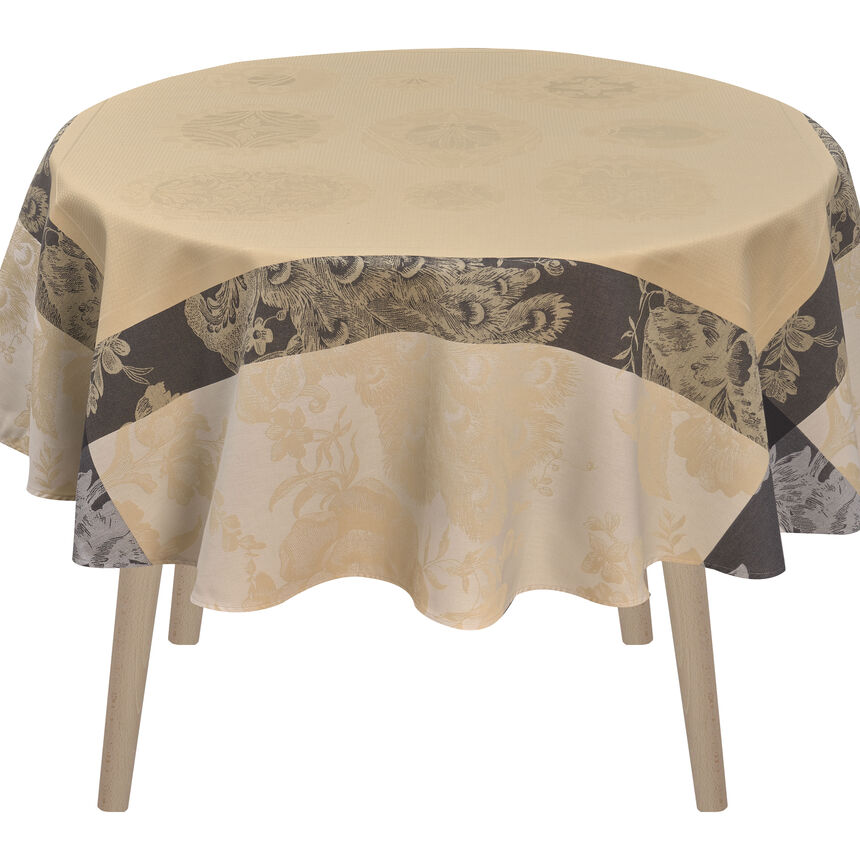 Tablecloth &Agrave; la Fran&ccedil;aise Yellow 175x175 100% cotton, , hi-res image number 3