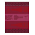 Tea towel Vin en Bouteille Red 60x80 100% cotton, , hi-res image number 1