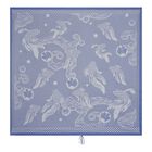 Beach towel Océanique Blue 200x200 100% cotton, , hi-res image number 0