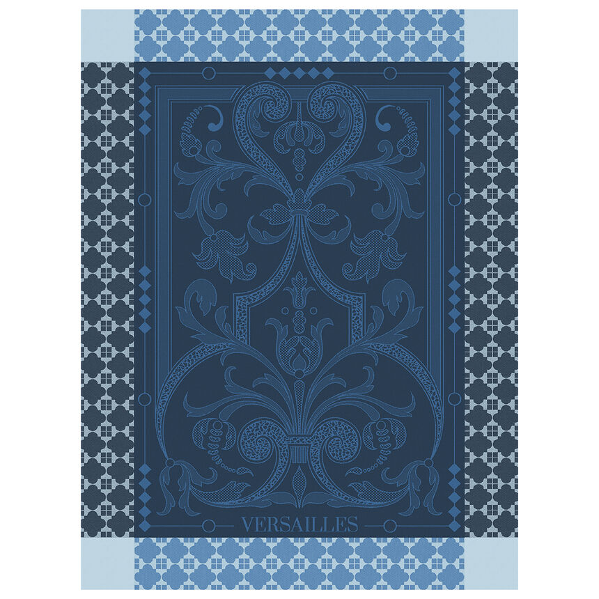 Tea towel Versailles Light blue 60x80 100% cotton, , hi-res image number 0
