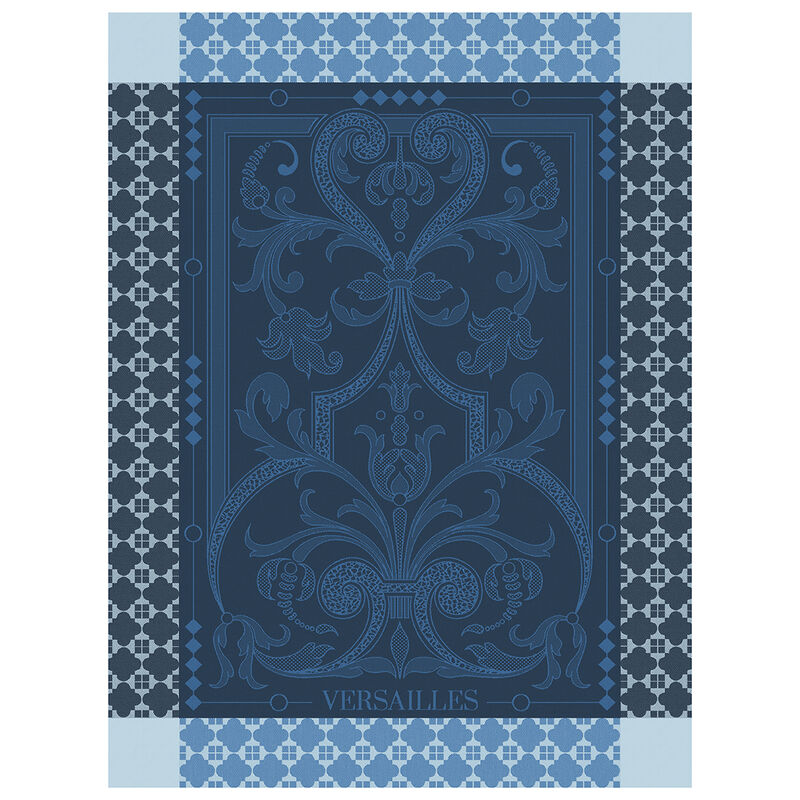 Tea towel Versailles Light blue 60x80 100% cotton, , hi-res image number 0