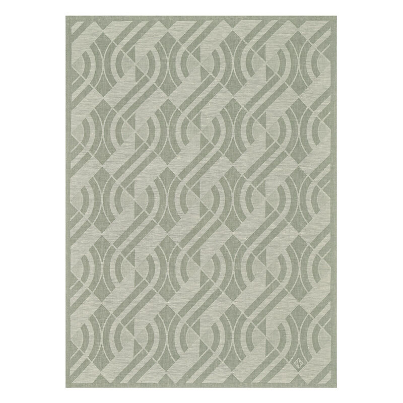 Crystal towel Néo Green 60x80 100% linen, , hi-res image number 1