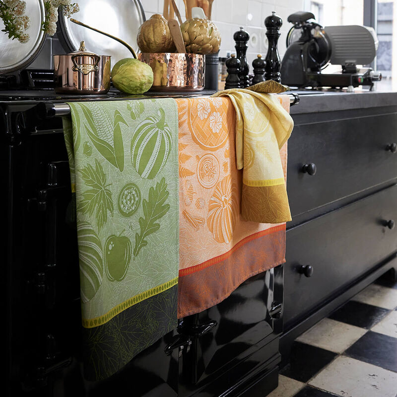 Tea towel Thanksgiving Yellow 60x80 100% cotton, , hi-res image number 1