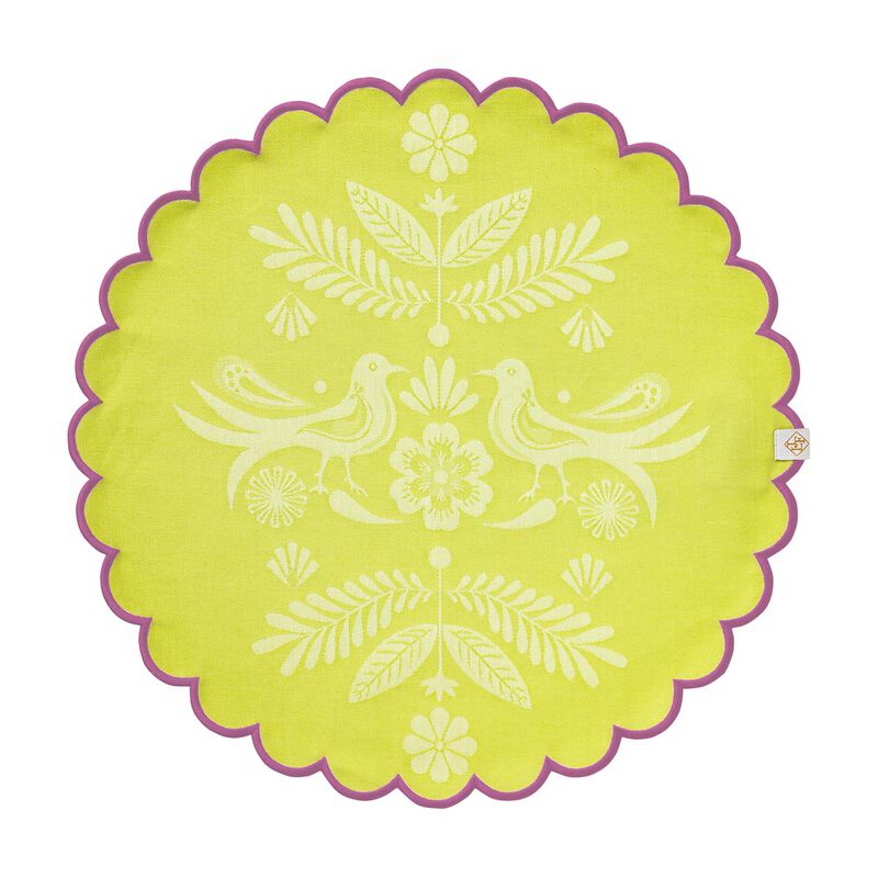 Coated placemat Alegria Green &Oslash;38 100% cotton, , hi-res image number 0