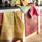 Tea towel Vignoble Yellow 60x80 100% cotton, , hi-res image number 1