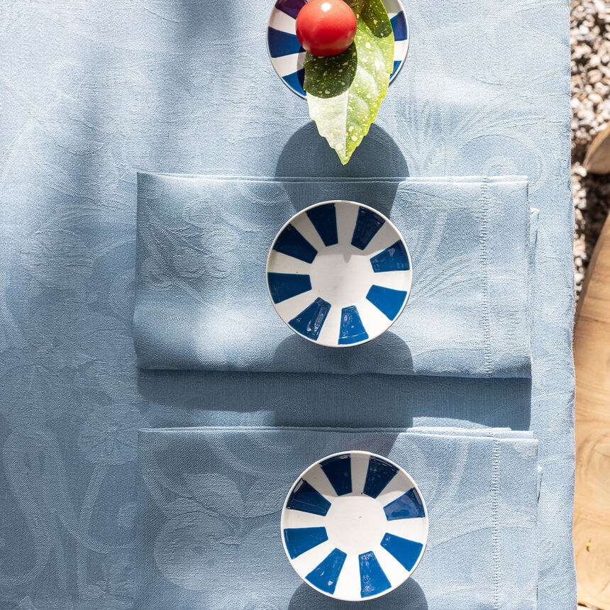 Napkin Tivoli Blue 50x50 100% linen, , hi-res image number 0