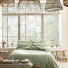 Duvet cover Nuances Green 140X200 50% cotton - 50 % linen, , hi-res image number 2