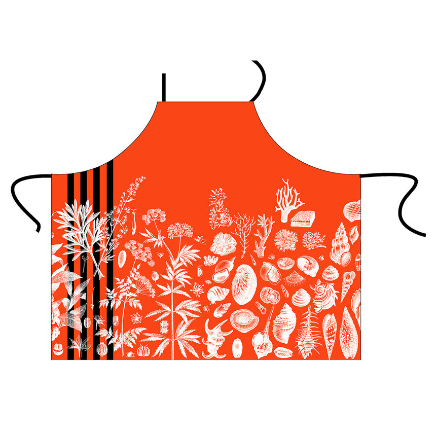 Apron Abbaye Coral 80x96 100% cotton, , hi-res image number 2