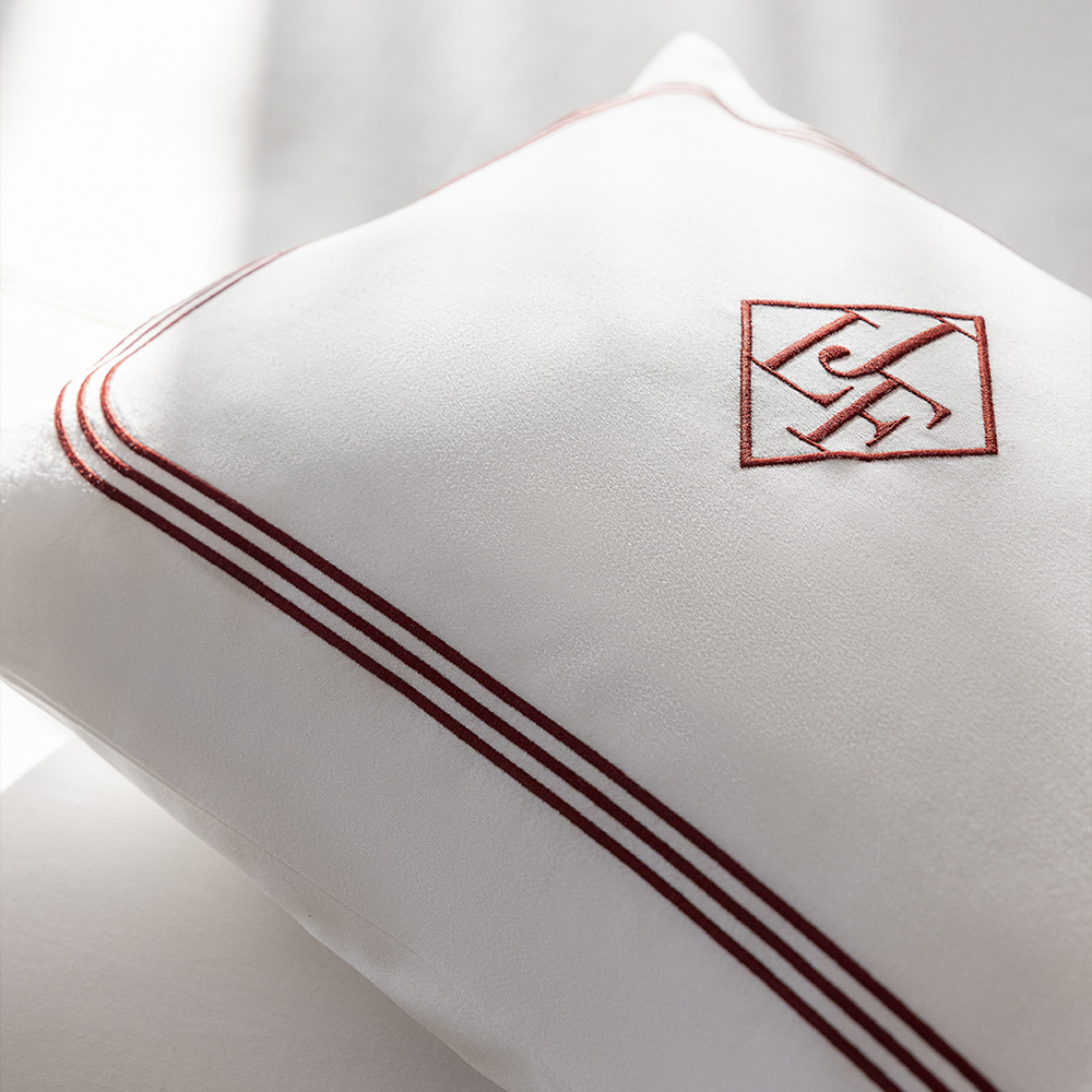 Embroidered bed linen