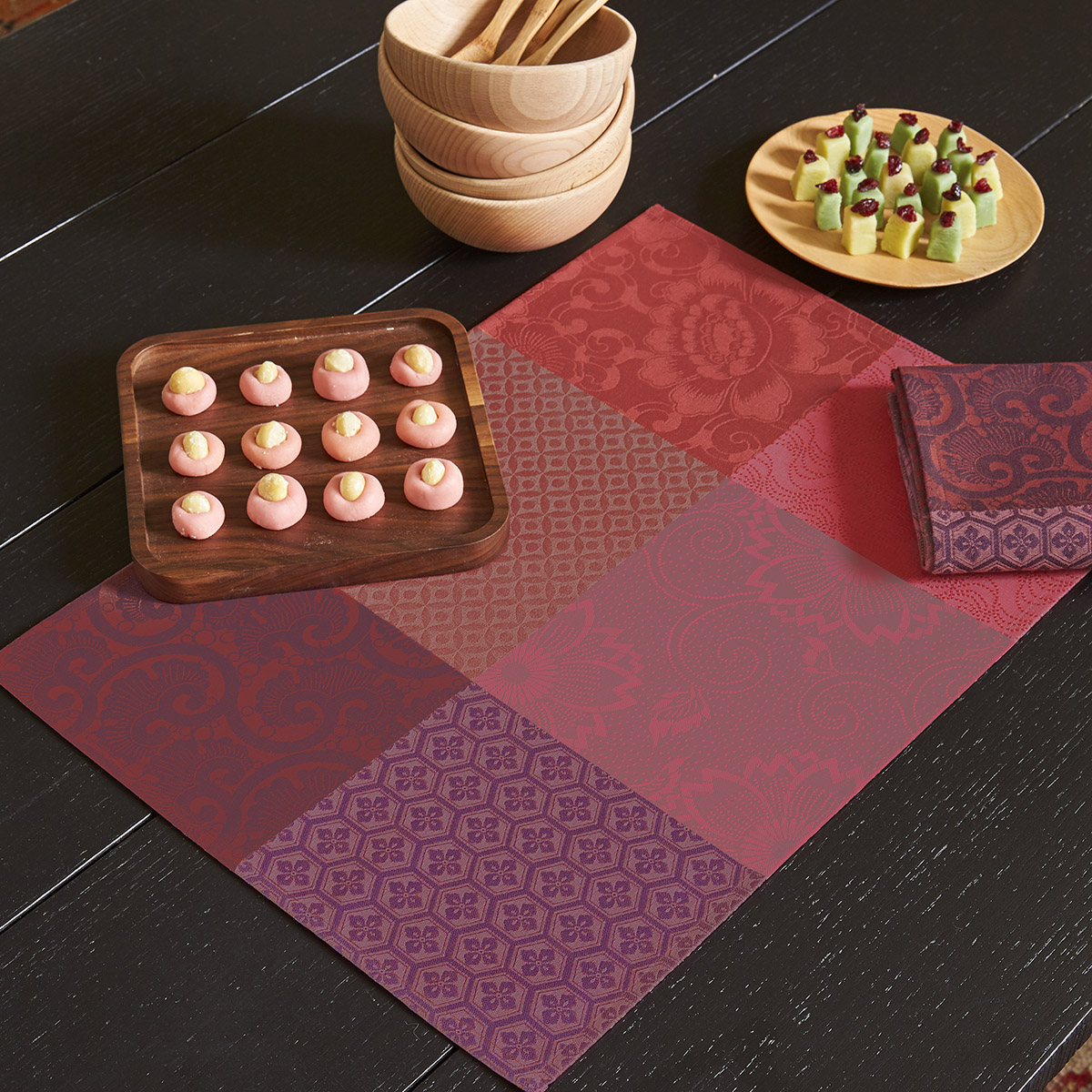 Washable fabric placemats Made in France Le Jacquard Français