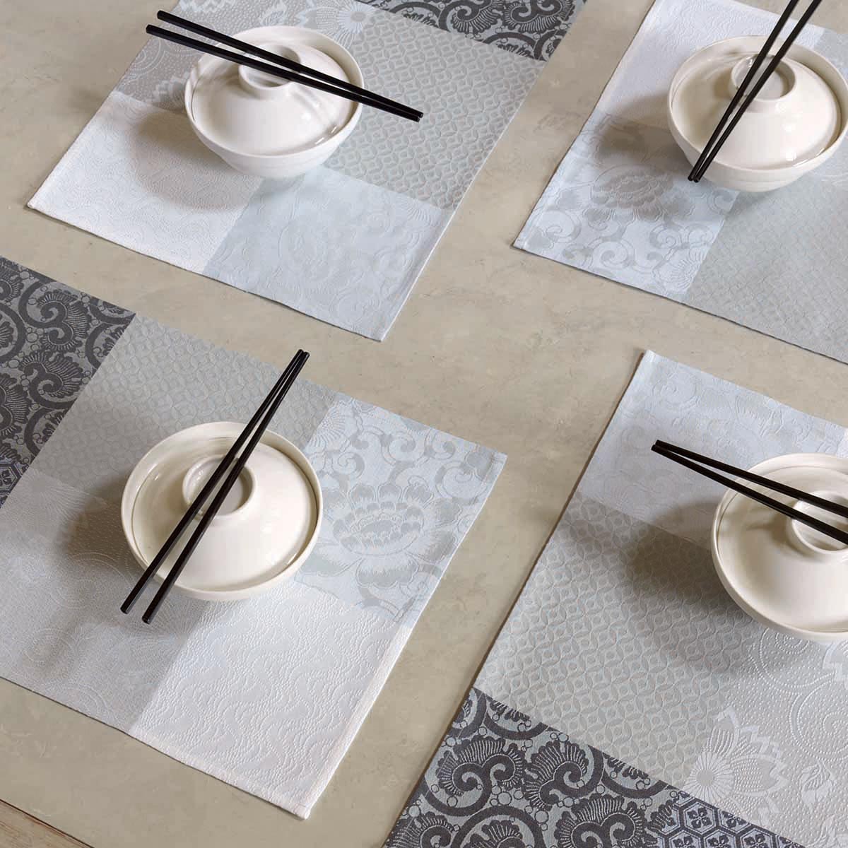 Washable fabric placemats Made in France Le Jacquard Français