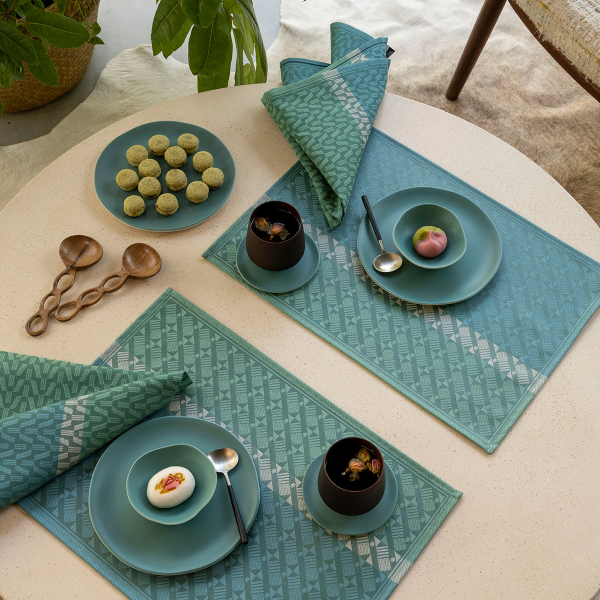 New Washable Fabric Placemats Made in France Le Jacquard Français