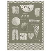 Tea towel Fromages Cotton, , swatch