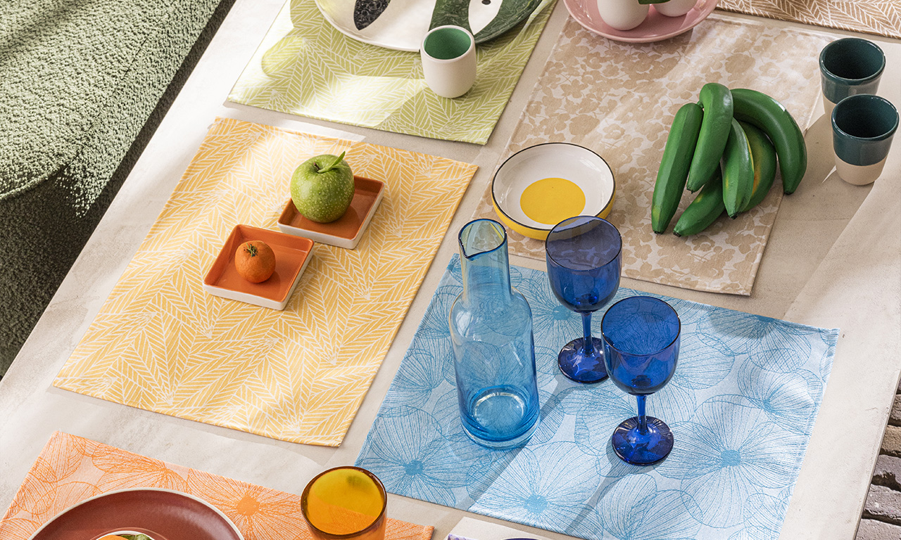 New Washable Fabric Placemats Made in France Le Jacquard Français
